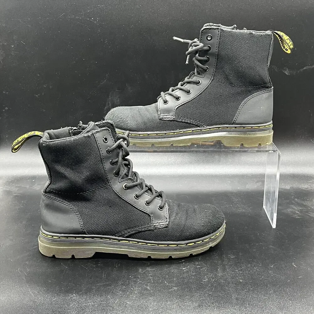 Dr. Martens Combs J Juniors size 3 black boot zip closure casual outdoor